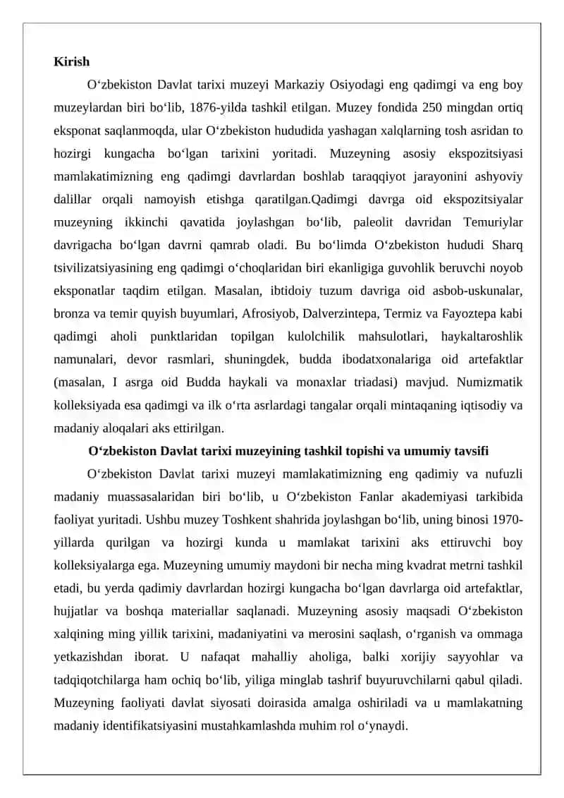 O‘zbekiston Davlat tarixi muzeyi 2