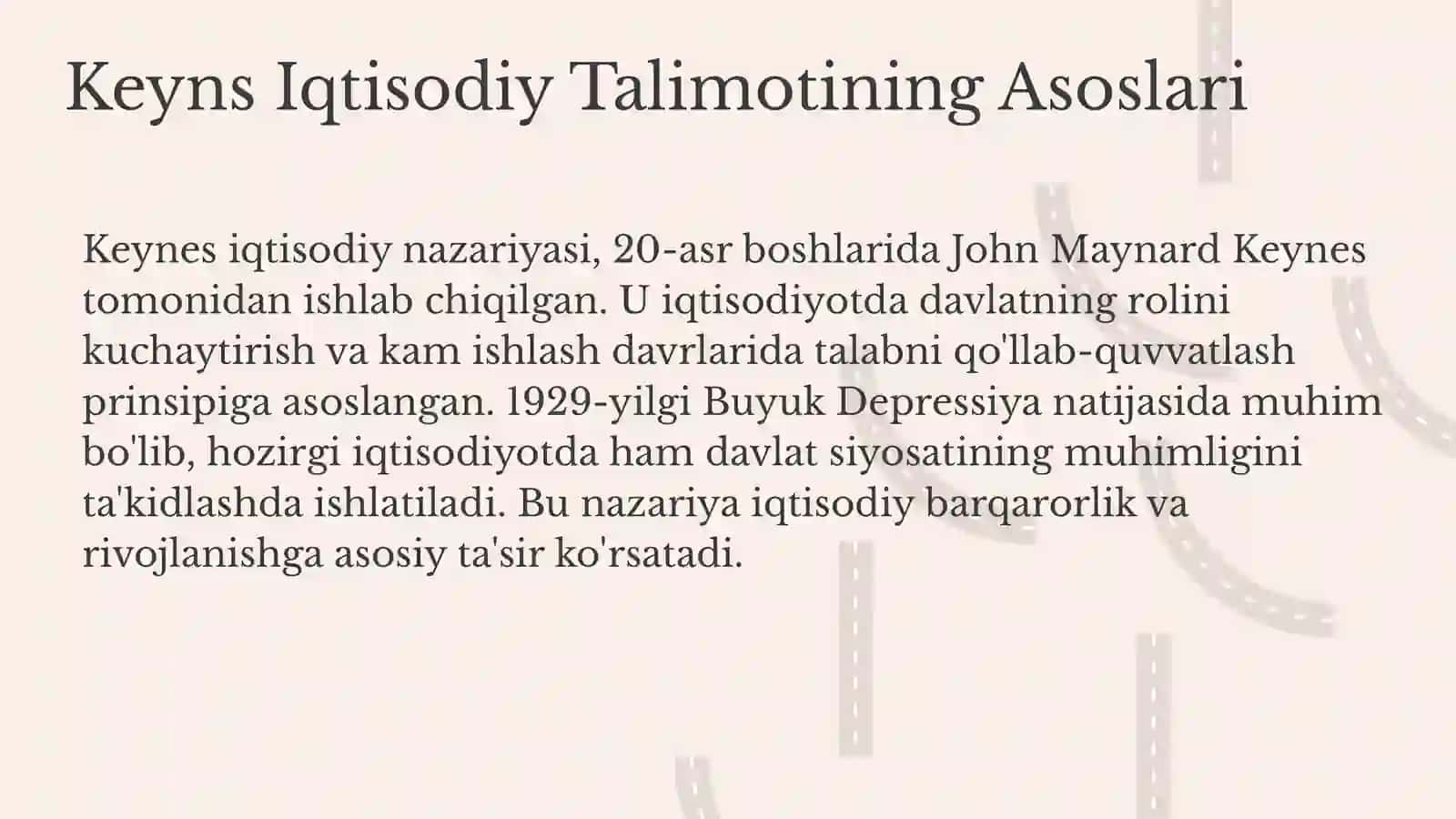 Keynes Iqtisodiy Nazariyasi 2