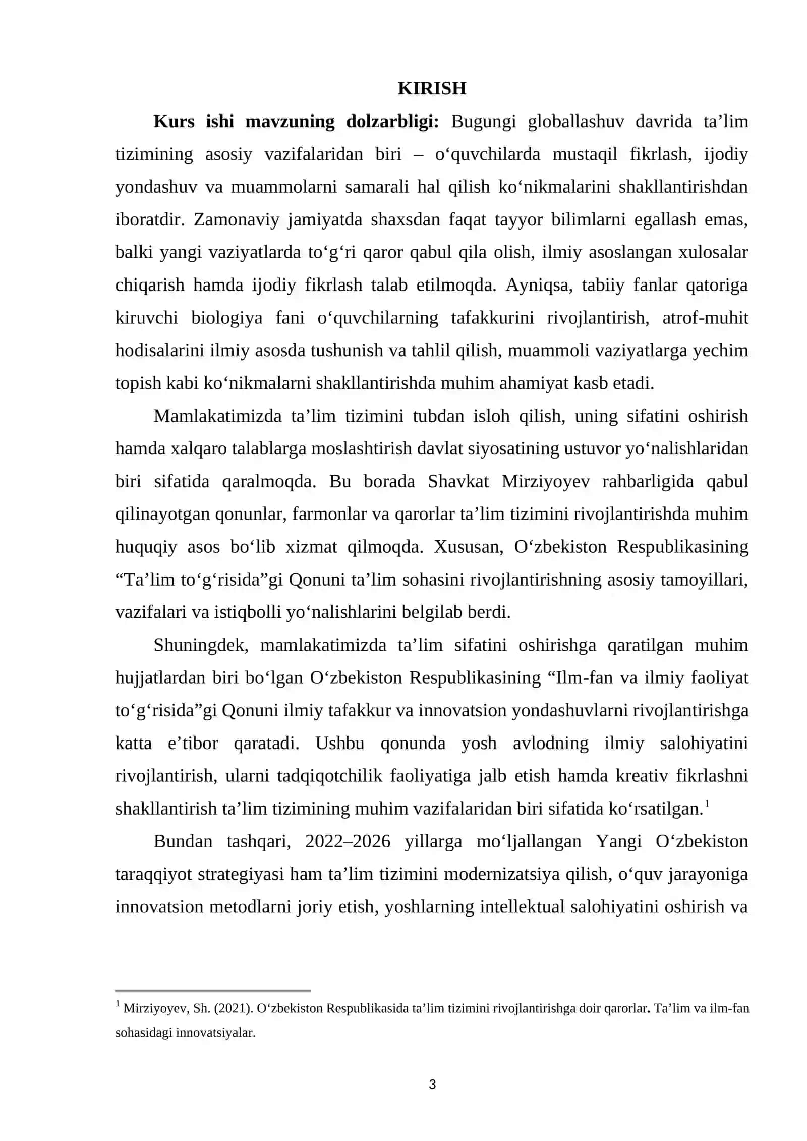 Kreativ fikrlash va muammolarni hal qilish ko‘nikmalarini biologiya darslarida rivojlantirish 2
