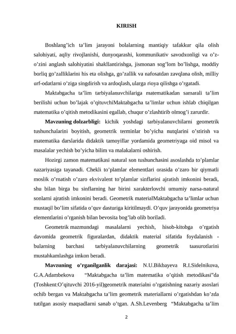 Matematik Tushunchalarni Shakllantirish Jarayoni 2