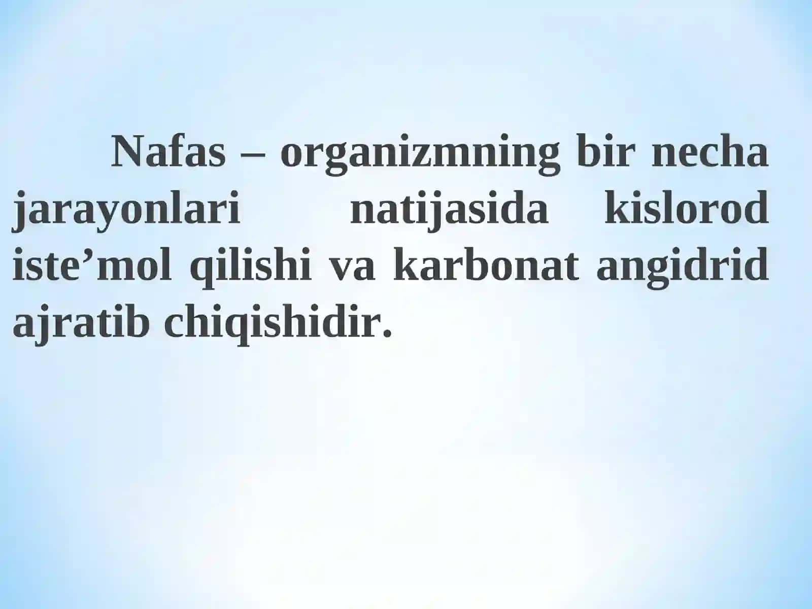 Nafas Sistemasi Fiziologiyasi 2