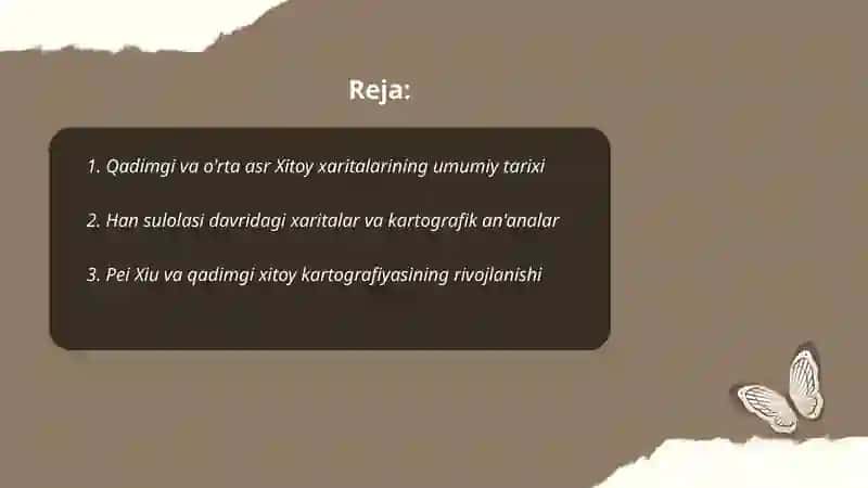Qadimgi va o'rta asr Xitoy xaritalar 2