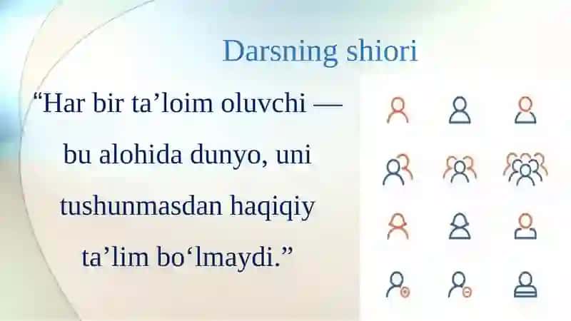 Jamoaning shaxs tarbiyasiga ta’siri. 2