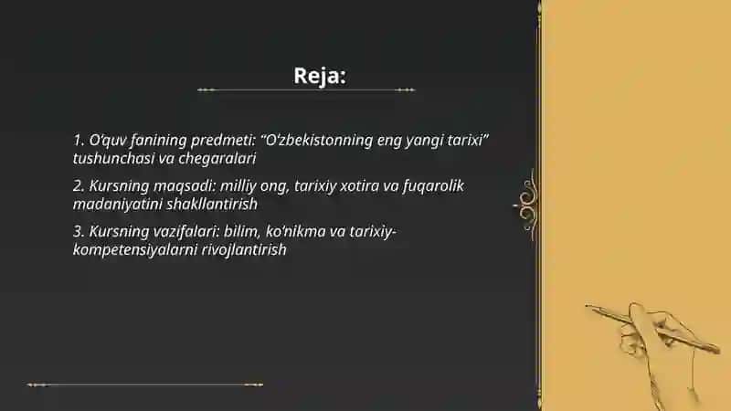 O‘zbekistonning eng yangi tarixi 2