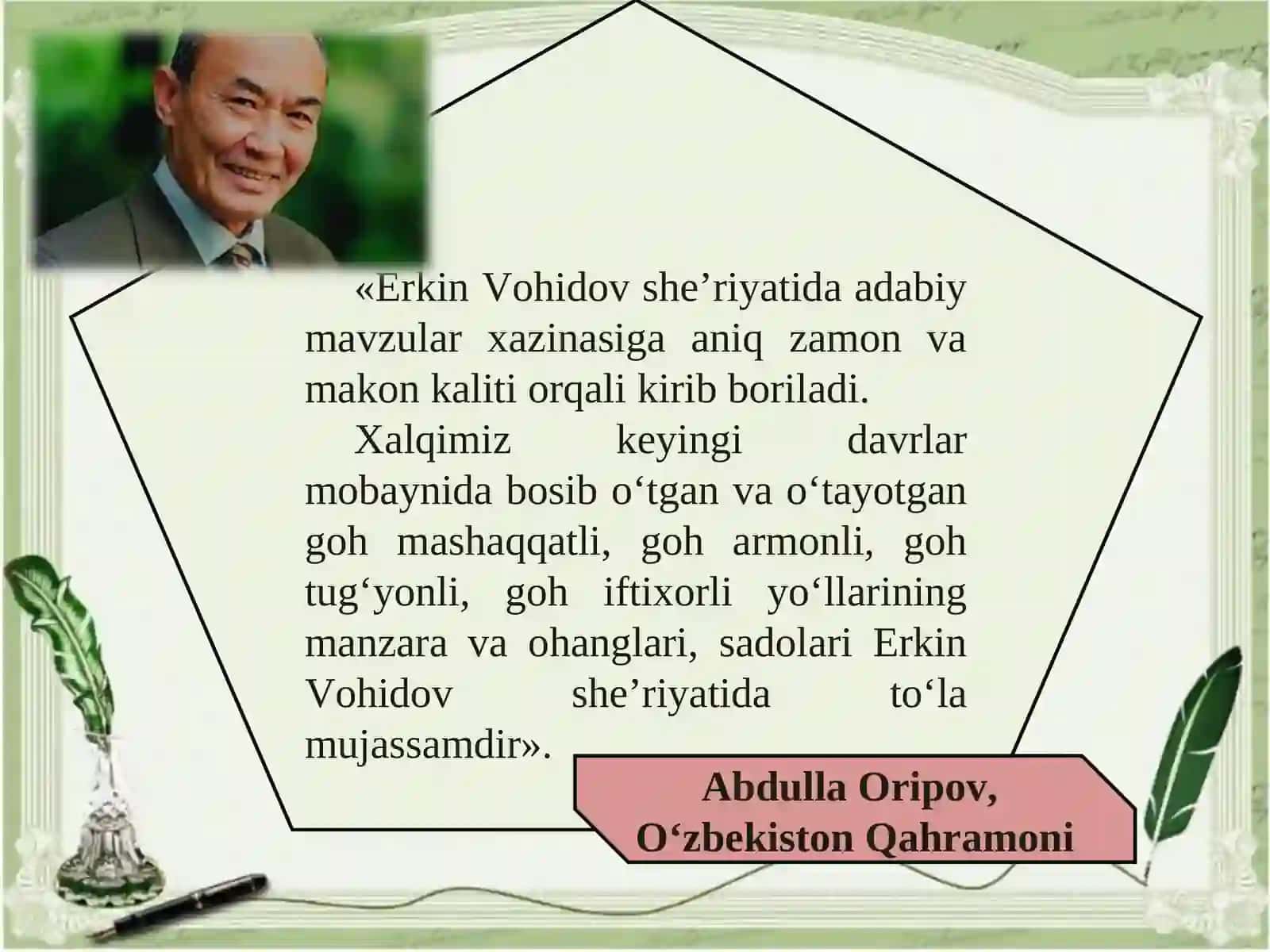 11-sinf Erkin Vohidov hayoti va ijodi 2