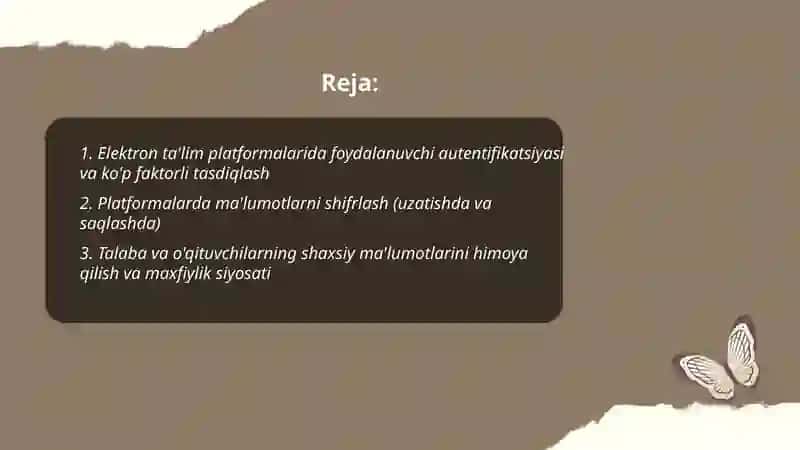 Elektron talim platformalarida axborot xavfsizligi masalalari 2