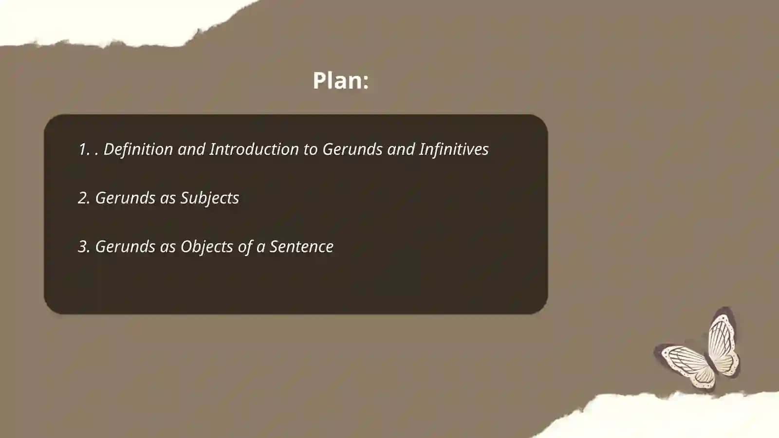 Gerund and infinitive 2