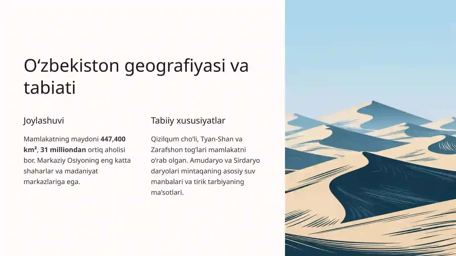 Oʻzbekiston: Markaziy Osiyoning yuragi 2