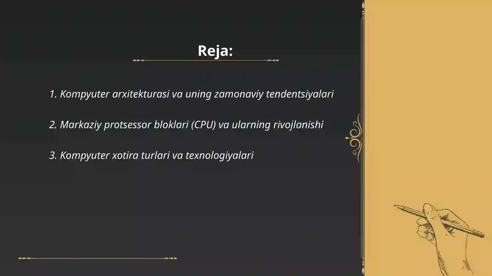Zamonaviy kompyuter va kommunikatsiya texnikasi, tuzilishi, tarkibi 2