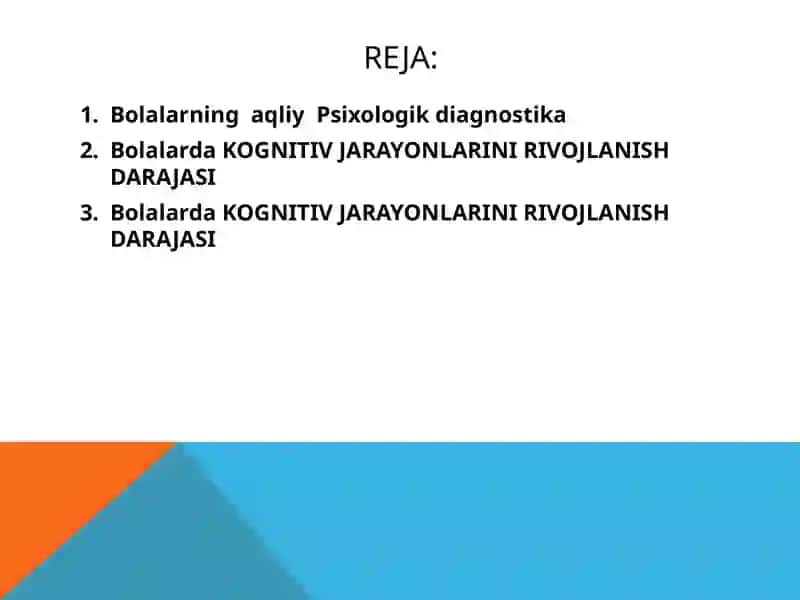 Bolalarning Aqliy Rivojlanishini O‘rganishning Usullari 2
