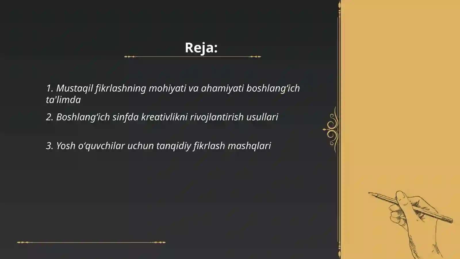 Boshlangʼich ta'lim óquvchilarida mustaqil va erkin fikrlash qobilyatini rivojlantirish 2