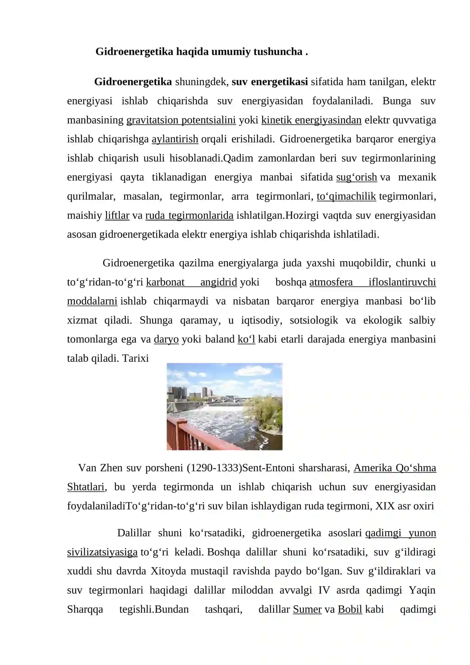 Gidroenergetikaning ekologik ta’siri va muammolari 2