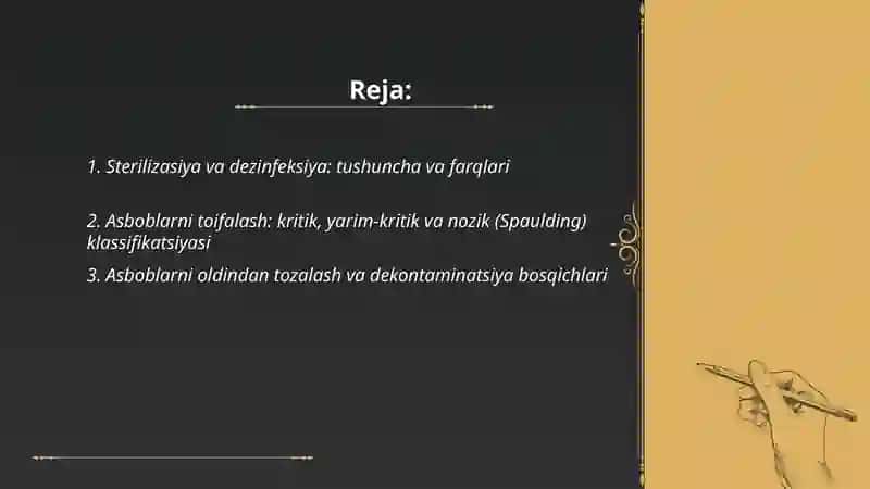 Sterilizasiya va dezinfeksiya asboblarni sterillash bosqichlari 2