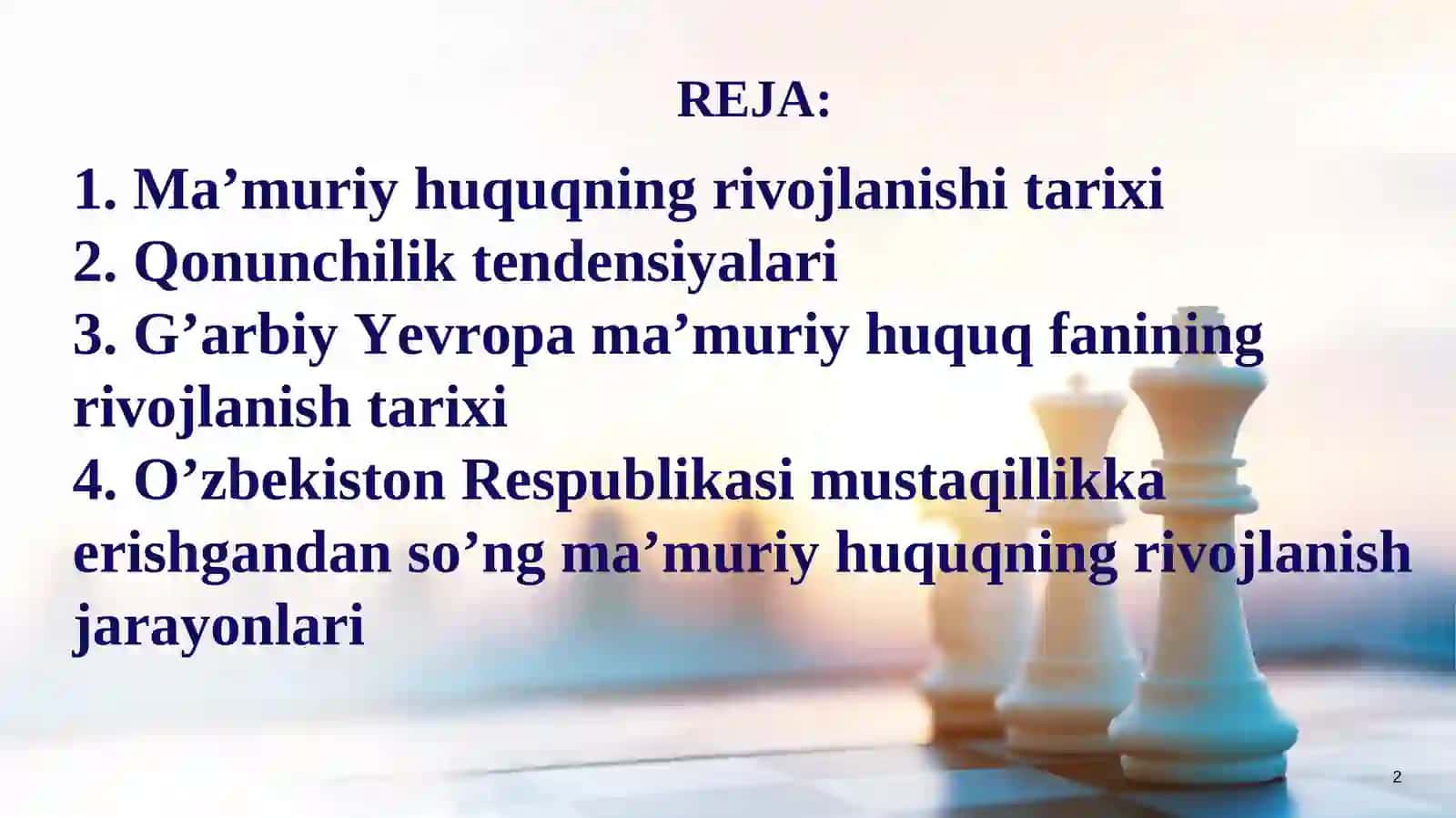 MA’MURIY HUQUQNING RIVOJLANISH TENDENSIYALARI 2