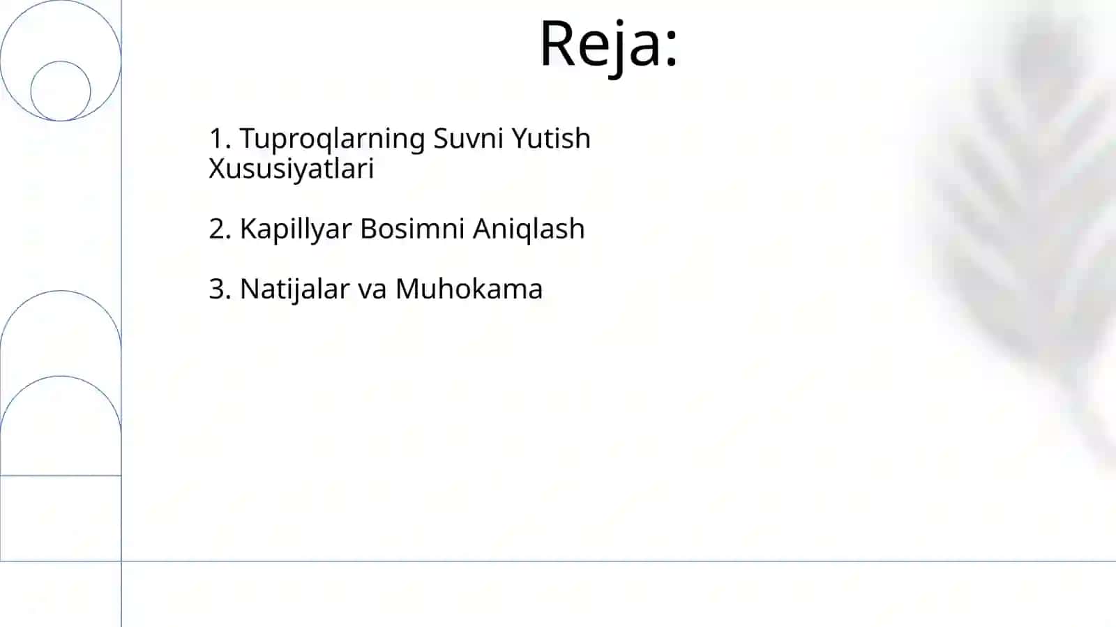 Kapilar bosim aniqlash. Gruntlarning suv shimuvchanlik xususiyati 2