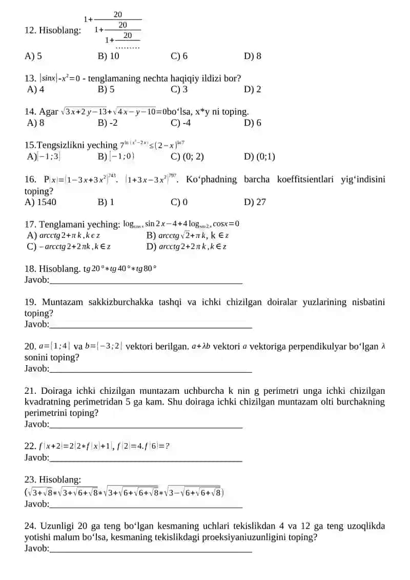 Matematika 2