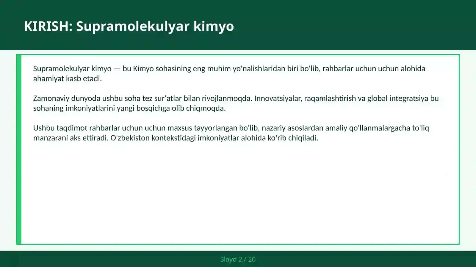 SUPRAMOLEKULYAR KIMYO 2