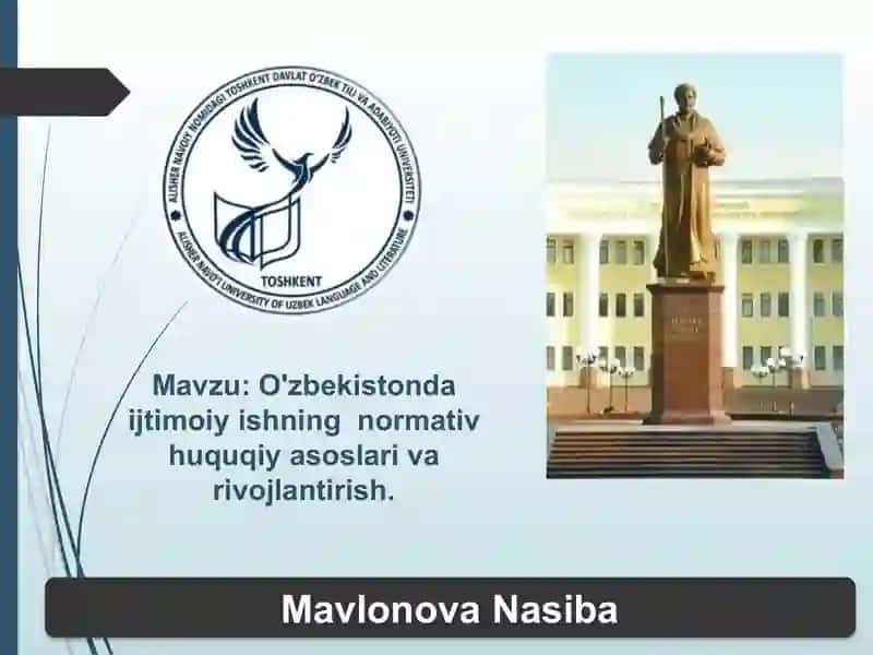 O'zbekistondagi ijtimoiyishning normativ-huquqiy asoslari va rivojlantirish 2