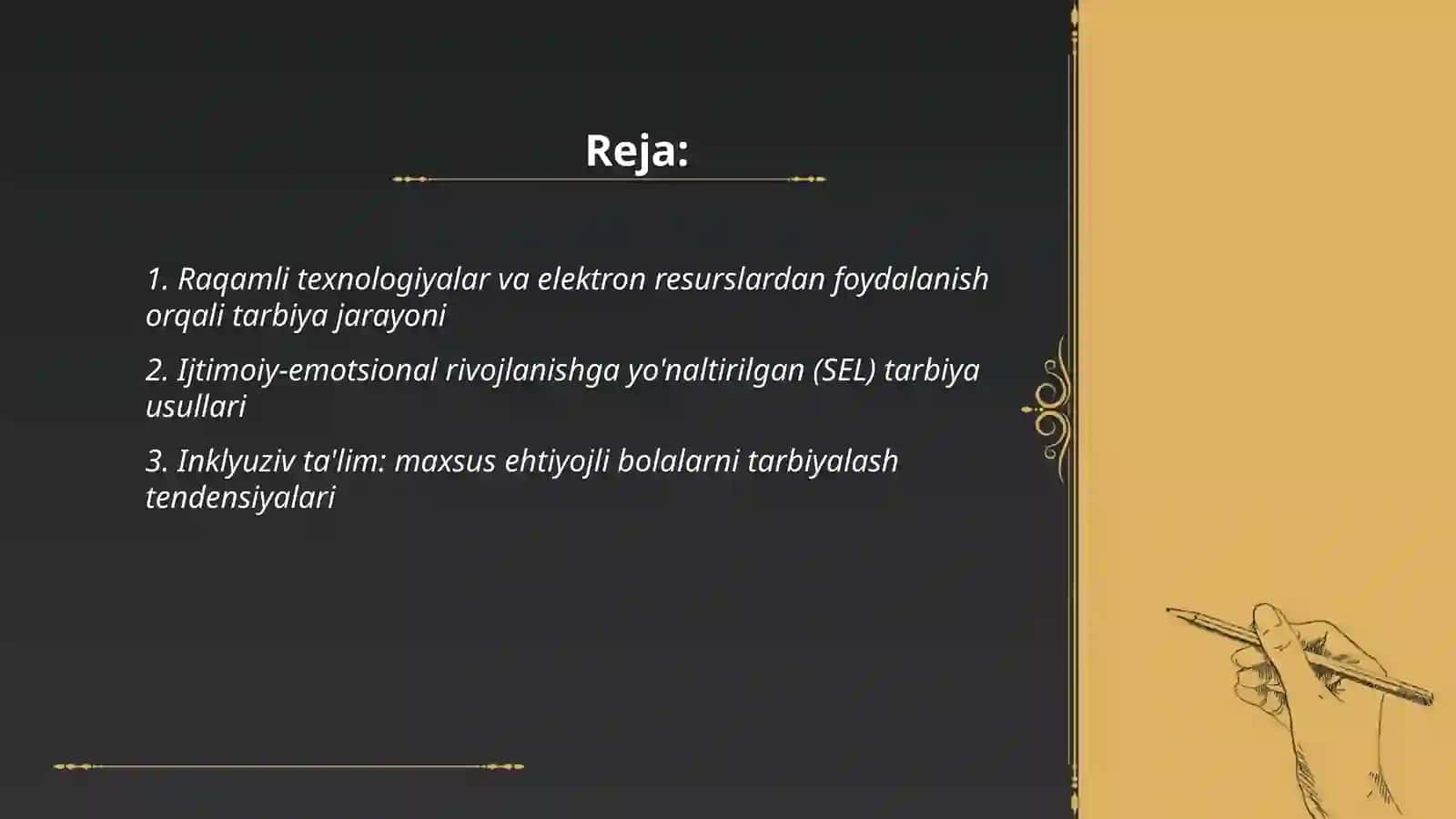 Boshlang'ich ta'limda tarbiya jarayonining zamonaviy tendensiyalari 2