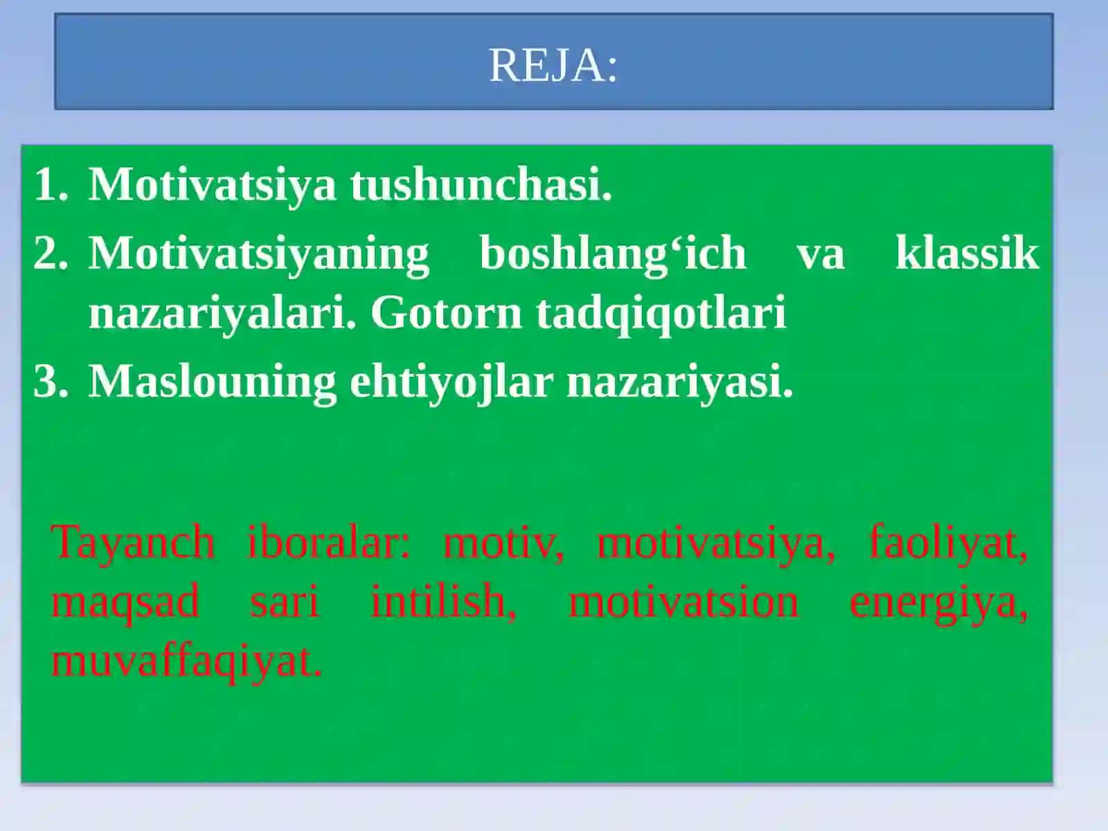 Xodimlarni rag‘batlantirish va motivatsiyalash usullari 2
