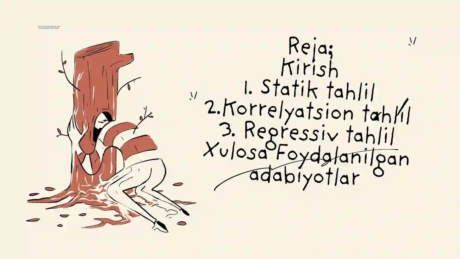Statik, korrelyatsion va regressiv tahlil metodlari 2