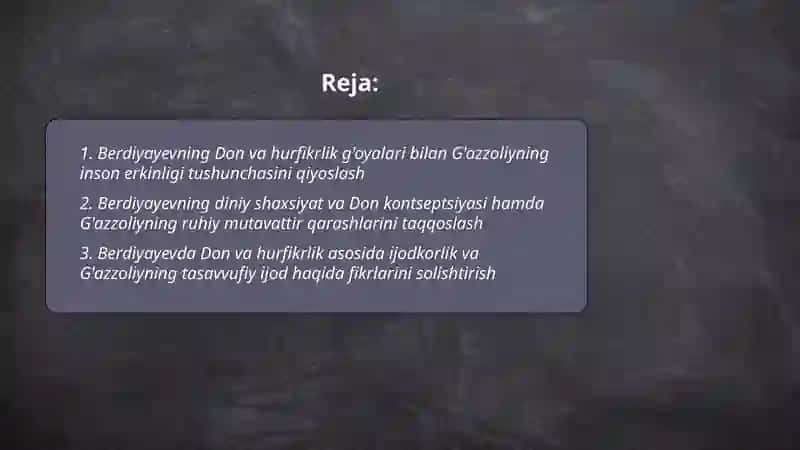 Din va hurfikrlik 2