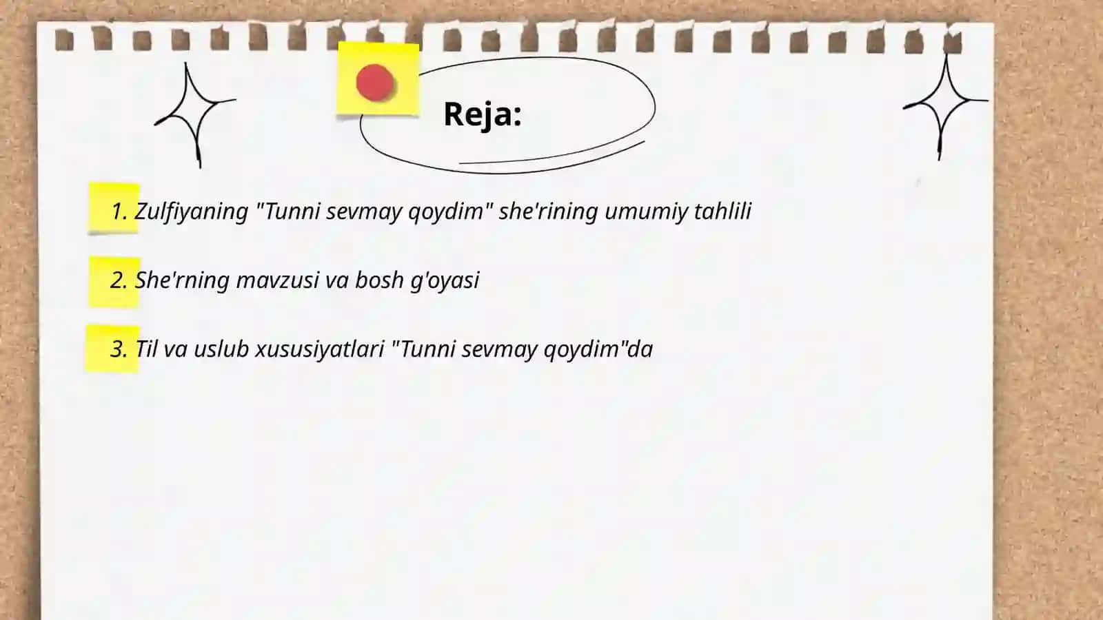 Zulfiyaning tunni sevmay qoydim she'ri 2