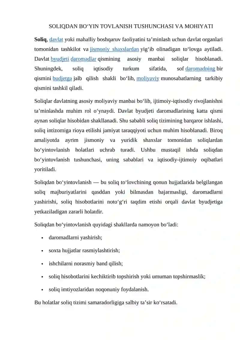 SOLIQDAN BO‘YIN TOVLANISH SABABLARI VA OQIBATLARI 2