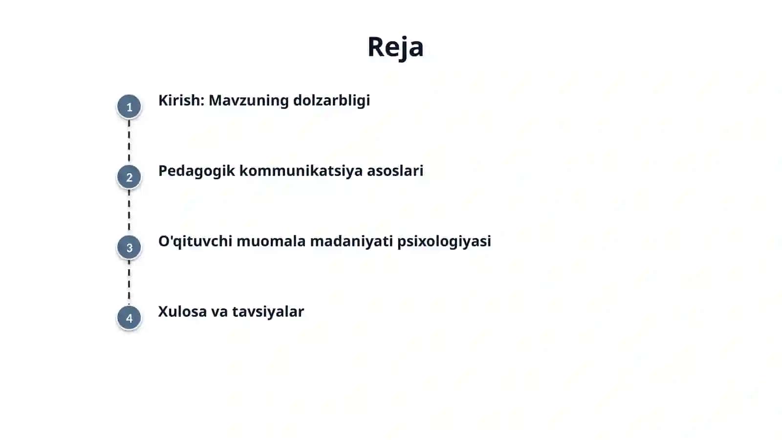 Kommunikativ malakalar va ta'sir kòrsatish. Òqituvchi faoliyatida muomala madaniyati va psixologiyasi. 2