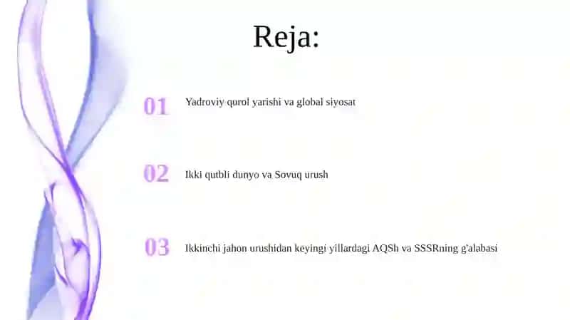 AQSh va SSSR ikkinchi jahon urushidan keyingi yillarda 2