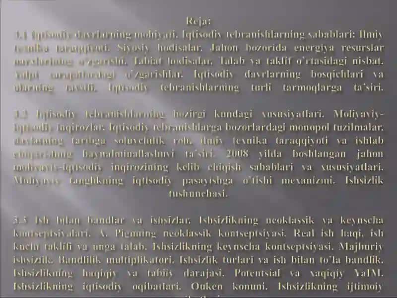 BOZOR IQTISODIYOTINING DAVRIY RIVOJLANISHI 2