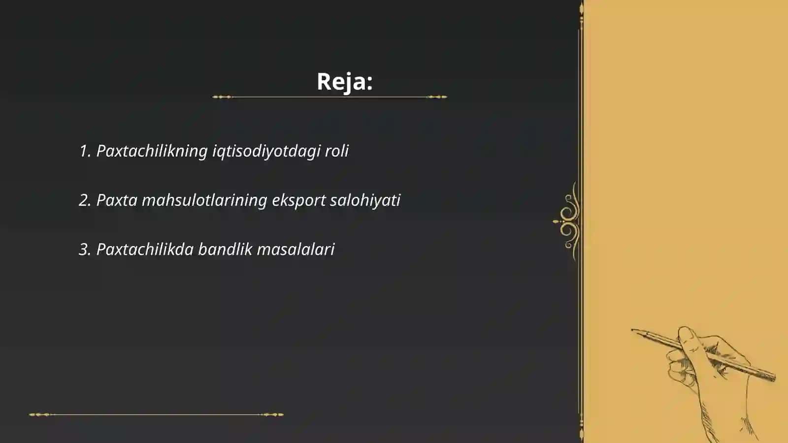 Paxtachilikning xalq xoʻjaligidagi ahamiyati 2