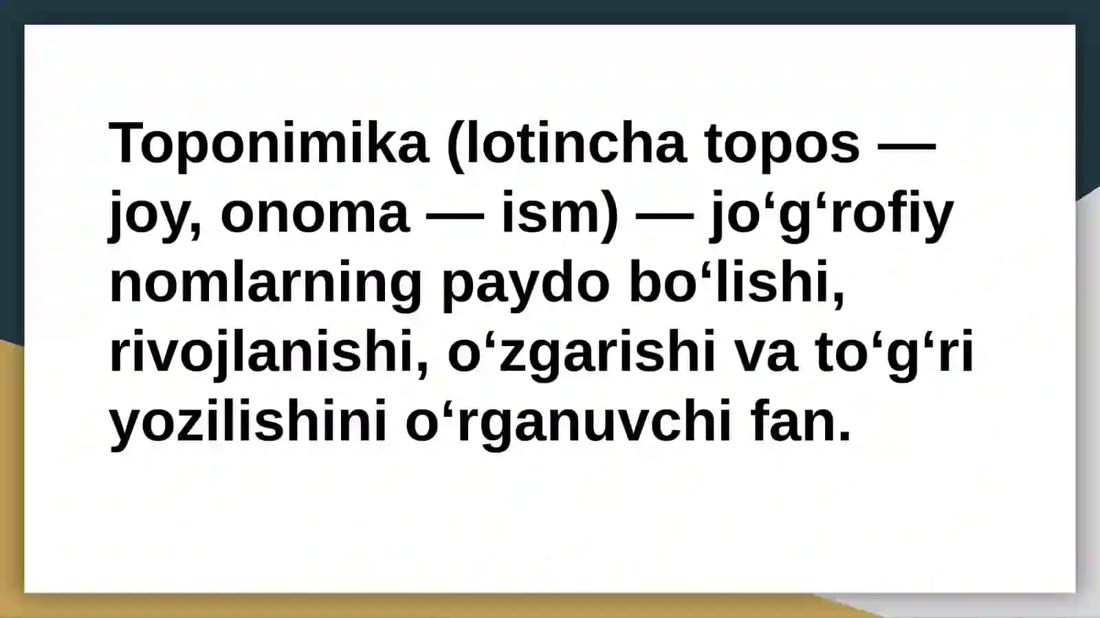 Toponomika 2