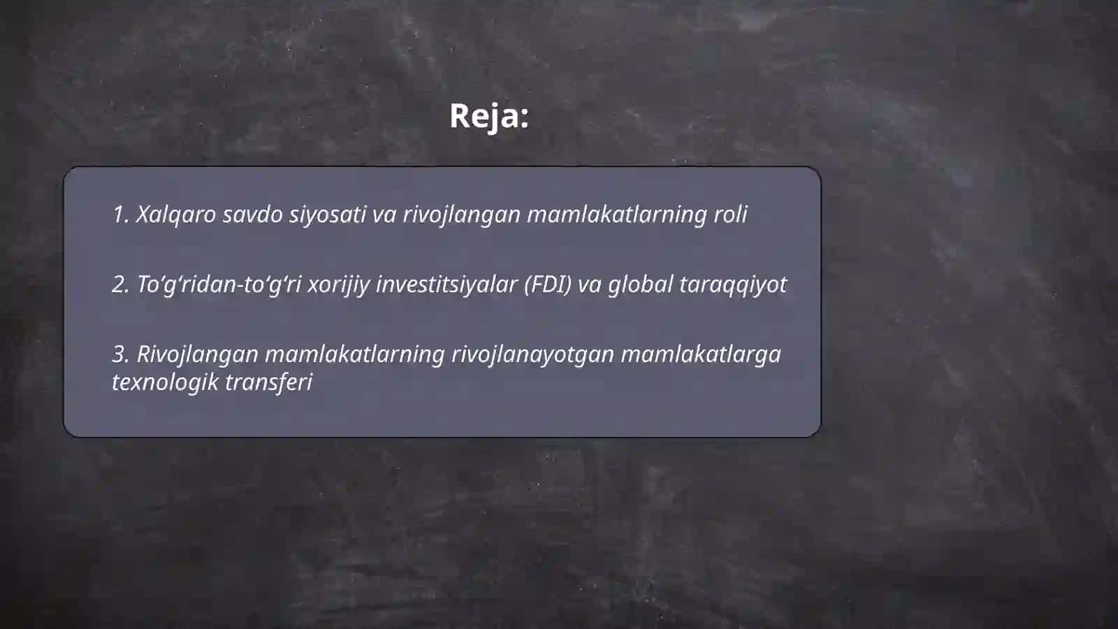 jahon iqtisodiy taraqqiyotida rivojlangan mamlakatlarning roli 2