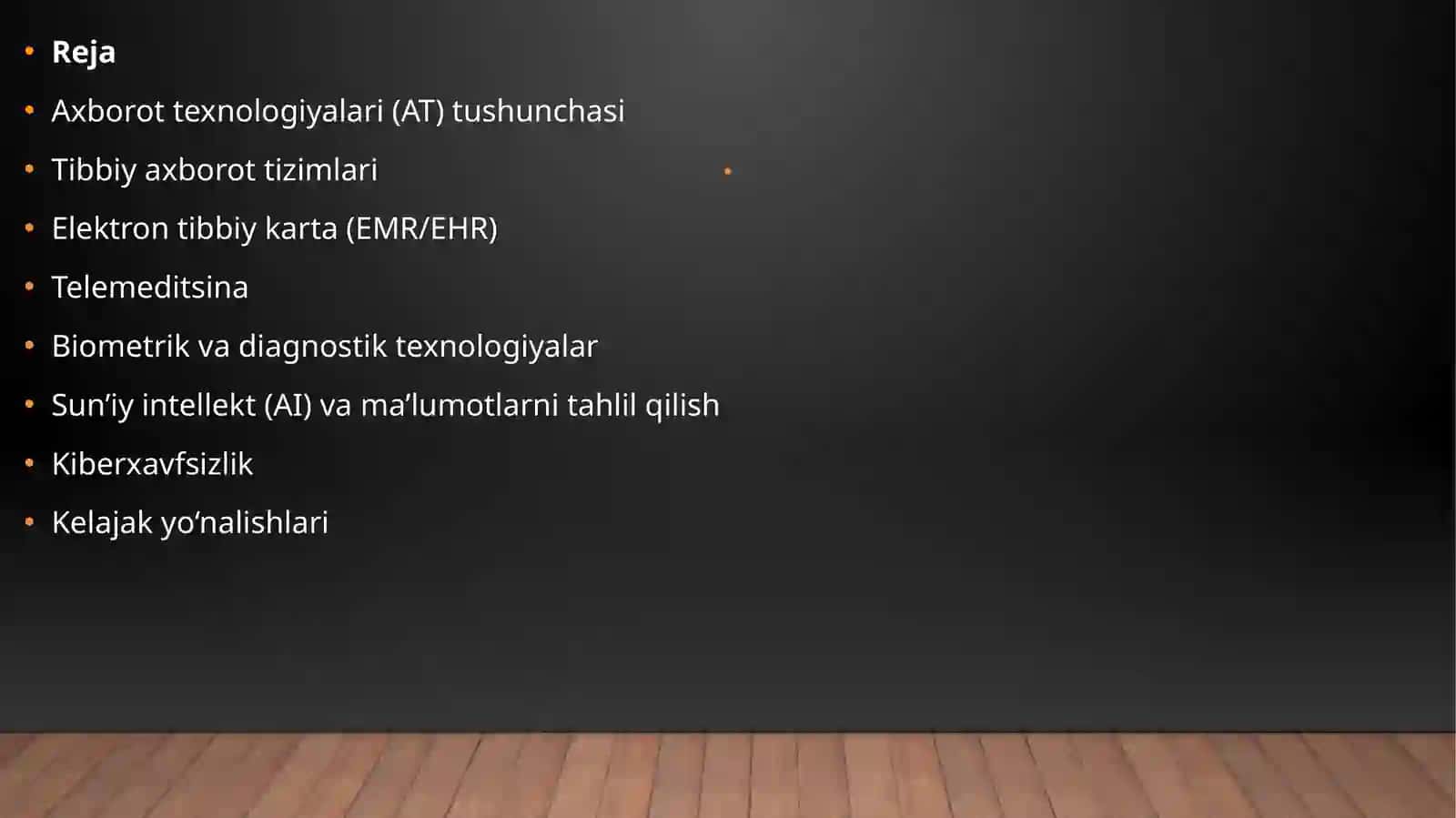 Tibbiyotda axborot texnologiyalarining o‘rni va ahamiyati 2