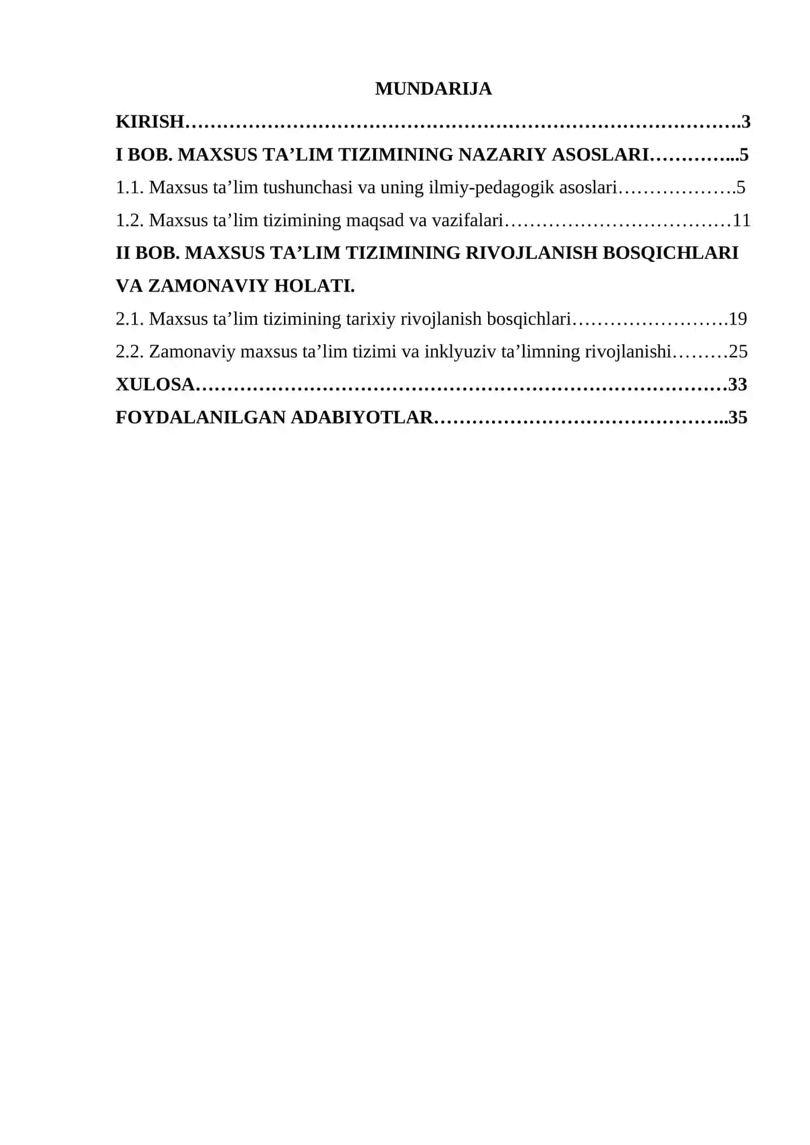 MAXSUS TA’LIM TIZIMINING RIVOJLANISH BOSQICHLARI 2