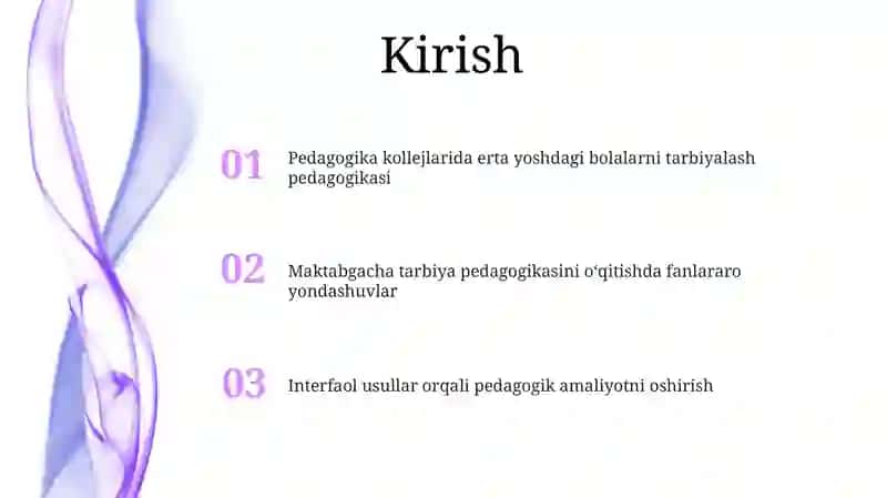 Pedagogika Kollejlarida Maktabgacha Pedagogika Fanini O‘Qitishda Interfaol Usullardan Foydalanish Yo‘Llarini O‘Rganish 2