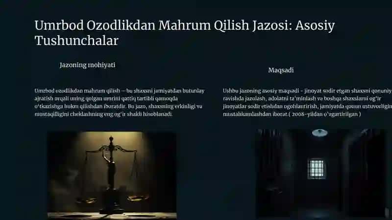 Umurbod ozodlikdan mahrum qilish 2