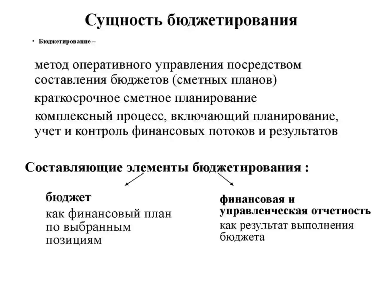 Бюджетирование в управленческом учете 2