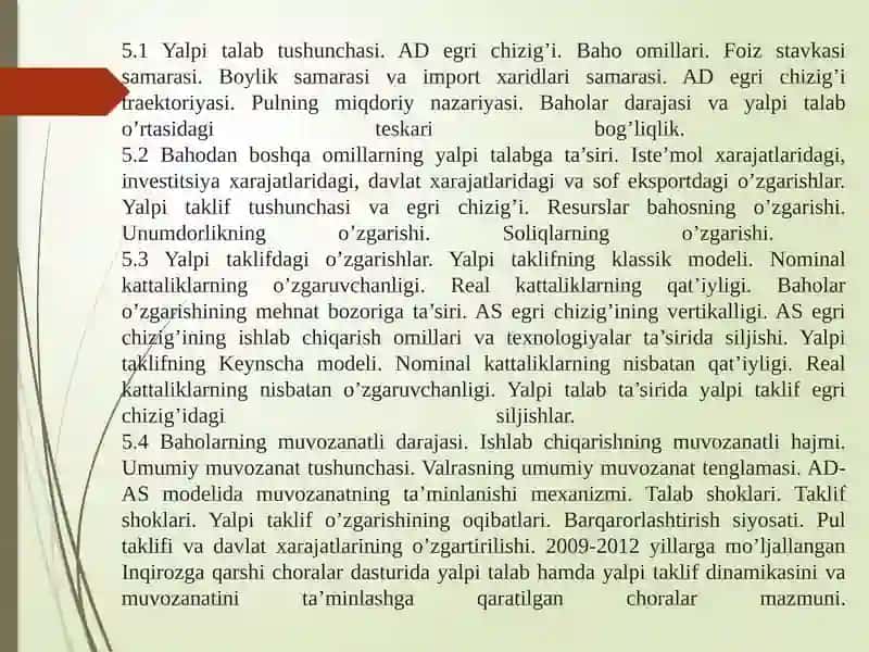 YALPI TALAB (AD) - YALPI TAKLIF (AS) MODELI 2