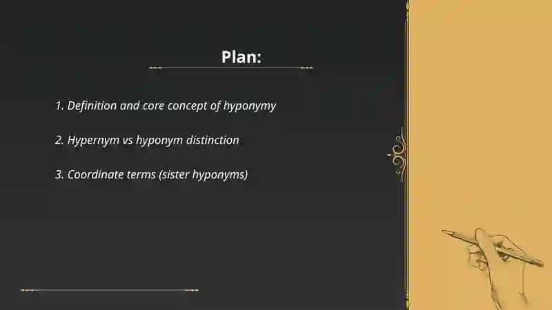 Hyponymy 2