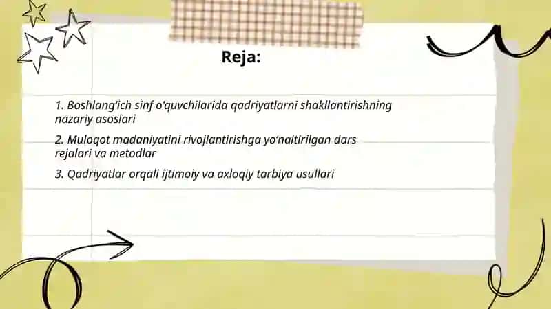 Boshlangʻich sinf o'quvchilarida qadriyat yo'nalishlari va muloqot madaniyatini shakllantirish 2