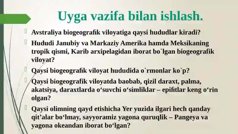 Evolutsion o‘zgarishlarning tiplari 2