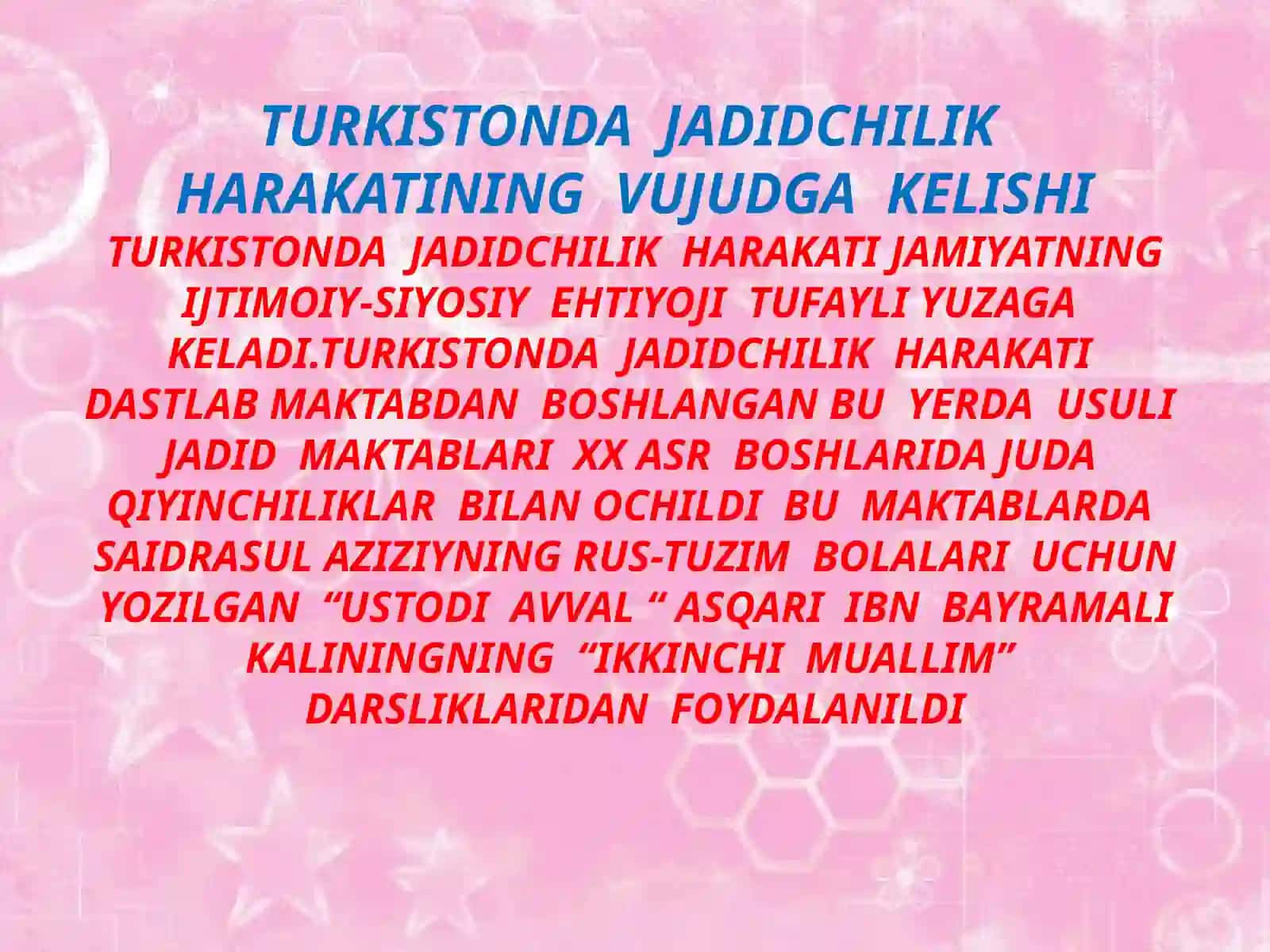 JADID MARIFATPARVARLARI VAA. AVLONIY, ABDUQODIR SHAKKURIY, BEHBUDIYLARNING PEDAGOGIK QARASHLARI 2
