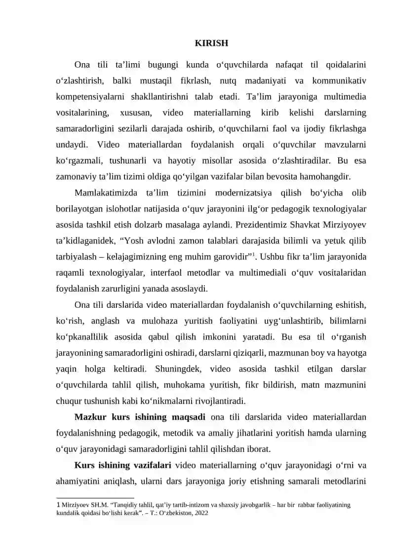 Ona tili darslarida video materiallar asosida dars oʻtkazish 2