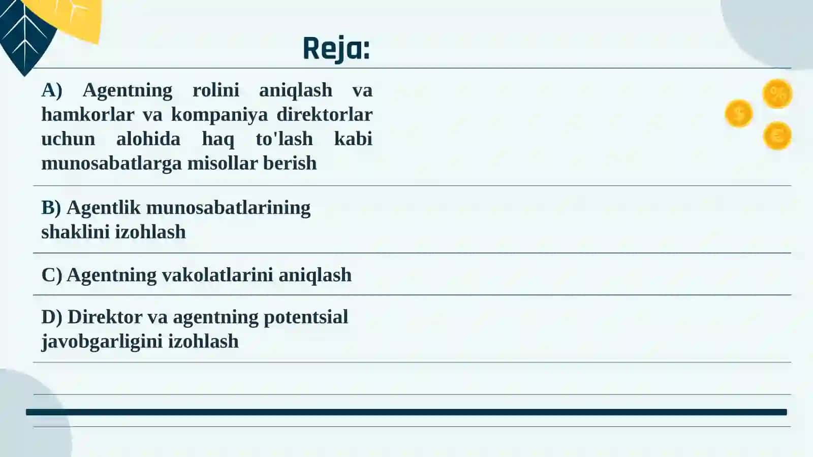 Agentlik huquqi 2