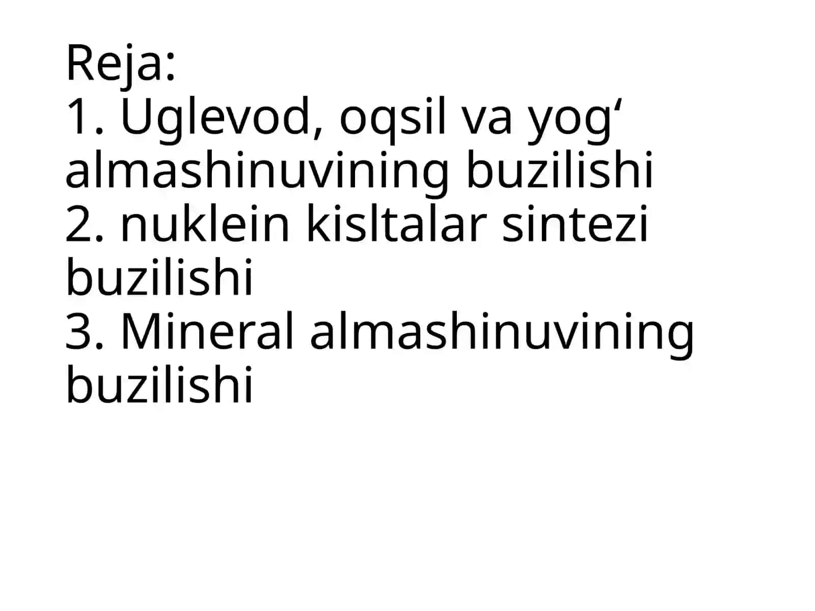 Vitaminlar almashinuvi buzilishlari uchun xos boʻlgan metabolik oʻzgarishlar 2