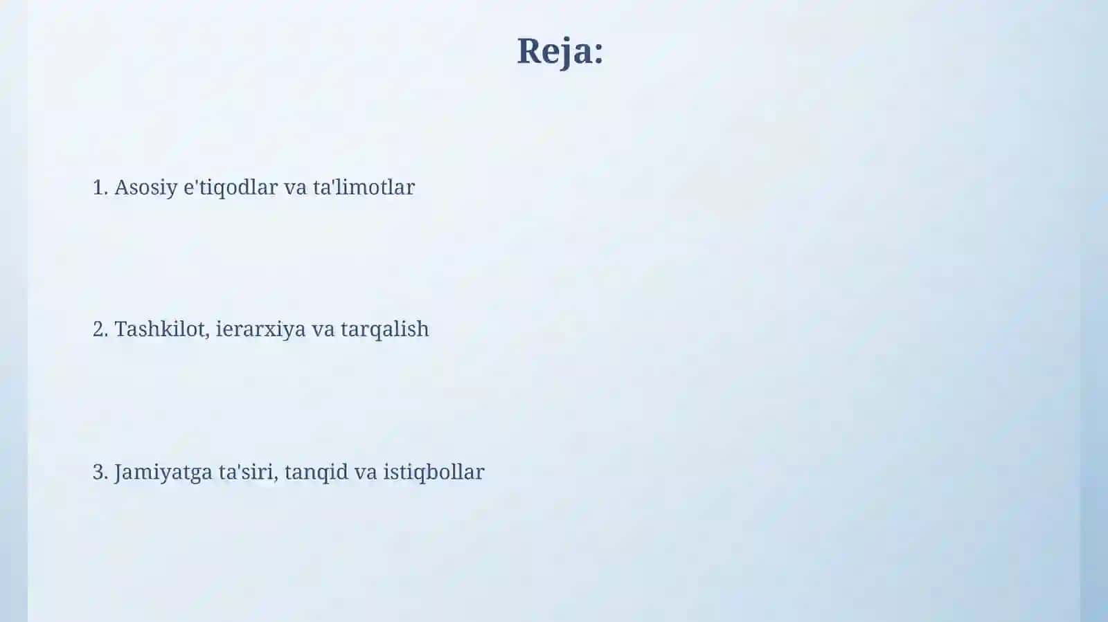 Yangi diniy taʼlimotlar va sektalar 2