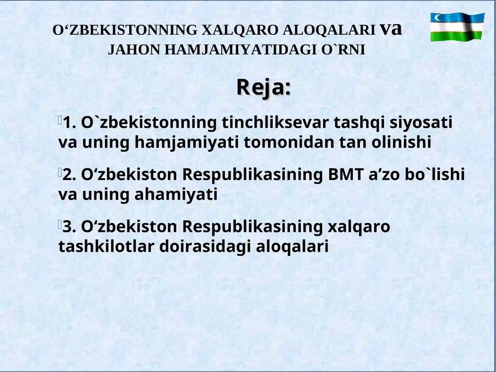 O‘zbekistonning ENG YANGI TARIXI 2