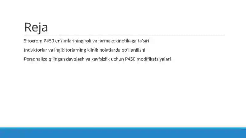SitoxromP450induktorlarivaingibitorlariniklinikadaqoʻllanishi 2